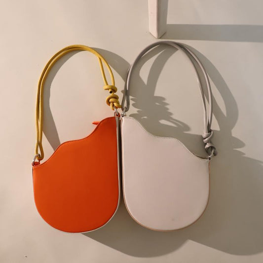 Bags Niche Design New Semi-Circular Saddle Bag Personality Wave-Shaped Single-Shoulder Armpit Bag