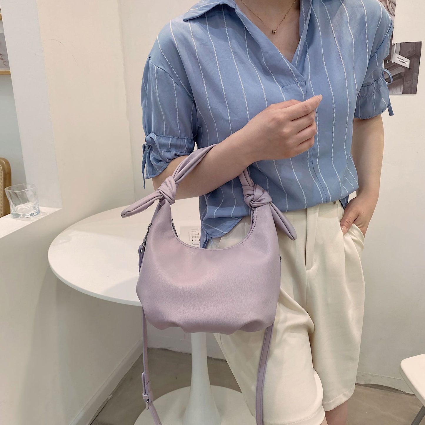 Simple And Fashionable Handbags, Women'S Bags, Folds Under The Arms