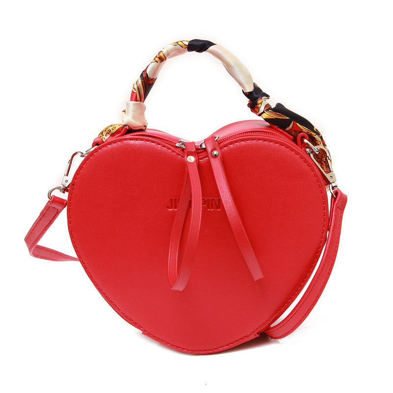 In The Autumn Of New Fashion Bags Handbag Shoulder Bag Peach Scarf Personality Satchel